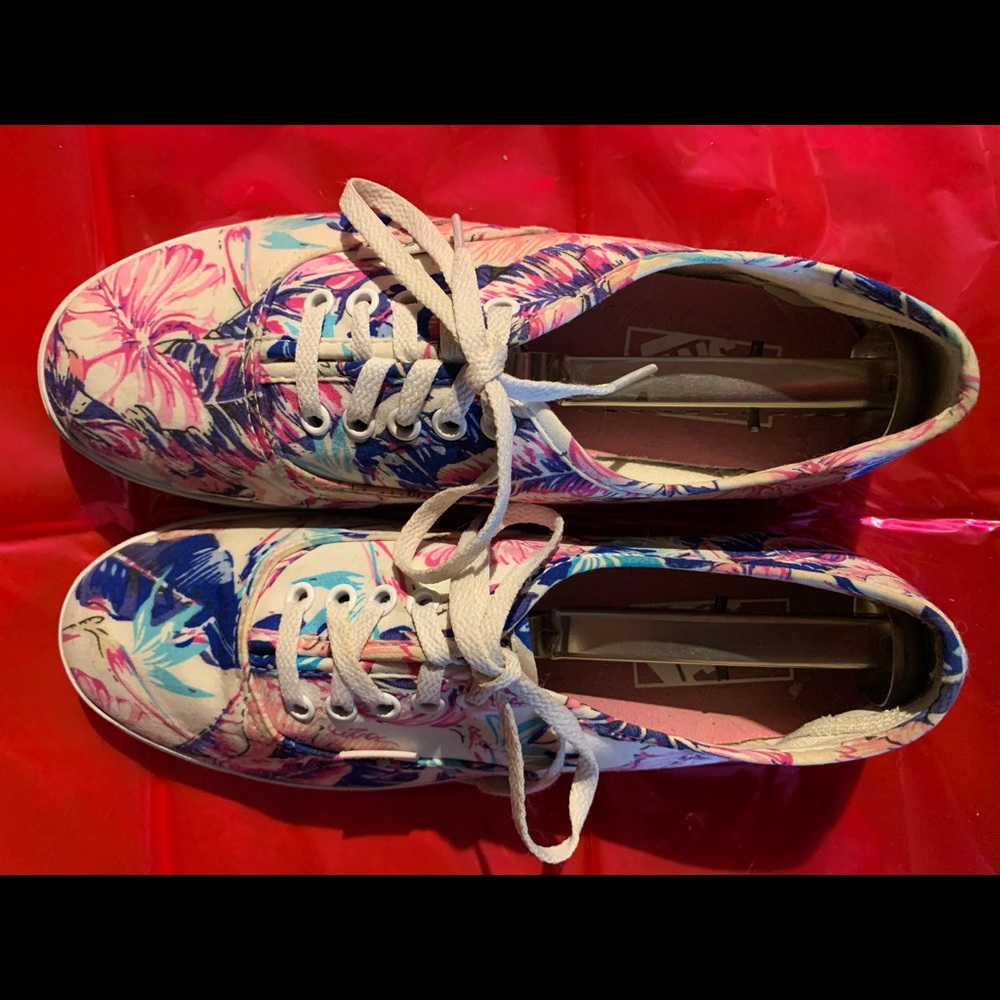 Vans tropical print size 7.5 sneakers